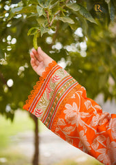 Winter Unstitched 3PCs Digital Printed Karandi Dress With Digital Printed Karandi Shawl RL-698