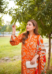 Winter Unstitched 3PCs Digital Printed Karandi Dress With Digital Printed Karandi Shawl RL-698