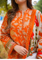 Winter Unstitched 3PCs Digital Printed Karandi Dress With Digital Printed Karandi Shawl RL-698