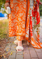 Winter Unstitched 3PCs Digital Printed Karandi Dress With Digital Printed Karandi Shawl RL-698