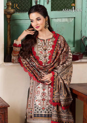 Winter Unstitched 3PCs Digital Printed Karandi Dress With Digital Printed Karandi Shawl RL-700