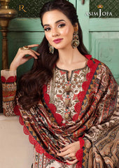 Winter Unstitched 3PCs Digital Printed Karandi Dress With Digital Printed Karandi Shawl RL-700