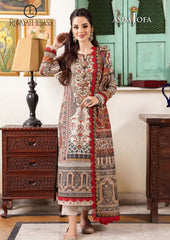 Winter Unstitched 3PCs Digital Printed Karandi Dress With Digital Printed Karandi Shawl RL-700