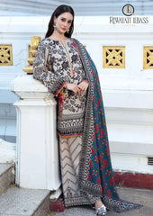 Winter Unstitched 3PCs Digital Printed Karandi Dress With Digital Printed Karandi Shawl RL-702