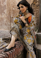 Winter Unstitched 3PCs Digital Printed Karandi Dress With Digital Printed Karandi Shawl RL-704