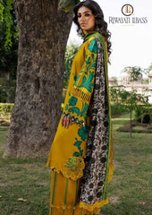 Winter Unstitched 3PCs Digital Printed Karandi Dress With Digital Printed Karandi Shawl RL-706