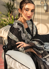 Summer Unstitched 3PC Lawn Embroidered Shirt With Organza Dupatta RL-126