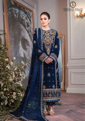Unstitched 3PCs Embroidered Velvet With Embridered Chiffon Duppatta RL-575