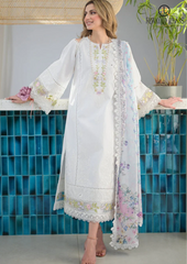 Summer Unstitched 3PCs Embroidered Lawn Dress With Monar Dupatta RL-209
