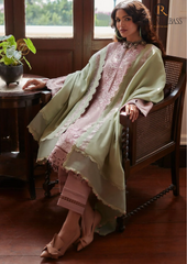 Summer Unstitched 3PCs Embroidered Lawn Dress With Polysster Chiffon Dupatta RL-215