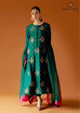 Summer Unstitched 3PCs Embroidered Lawn Dress With Organza Dupatta RL-218