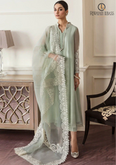 Summer Unstitched 3PCs Embroidered Lawn Dress With Organza Dupatta RL-224