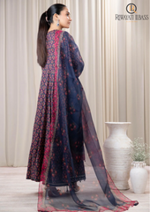 Summer Unstitched 3PCs Digital Printed Swiss Lawn Dress With Printed Lawn Trouser RL-234