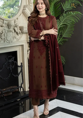 Summer Unstitched 3PCs Embroidered Lawn Dress With Chiffon Dupatta RL-237