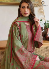 Summer Unstitched 3PCs Embroidered Lawn Dress With Embroidered Chiffon Dupatta RL-239