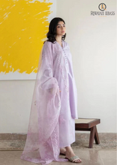 Summer Unstitched 3PCs Embroidered Lawn Dress With Monar Embroidered Dupatta RL-242