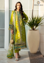 Summer Unstitched 3PCs Embroidered Lawn Dress With Printed Monar Dupatta RL-247