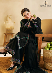 Summer Unstitched 3PCs Embroidered Lawn Dress With Diamond Monar Dupatta RL-258