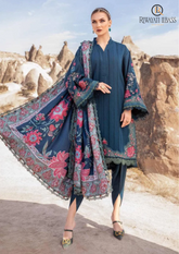 Summer Unstitched 3PCs Embroidered Lawn Dress With Diamond Monar Dupatta RL-262