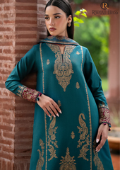 Summer Unstitched 3PCs Embroidered Lawn Dress With Organza Dupatta RL-264