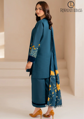 Summer Unstitched 3PCs Embroidered Lawn Dress With Diamond Dupatta RL-271