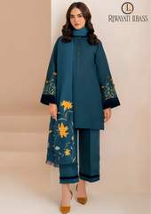 Summer Unstitched 3PCs Embroidered Lawn Dress With Diamond Dupatta RL-271