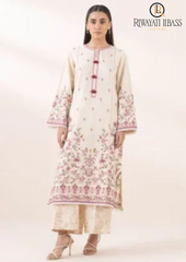 Summer Unstitched 3PCs Embroidered Lawn Dress With Monar Dupatta RL-274