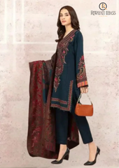 Summer Unstitched 3PCs Embroidered Lawn Dress With Diamond Dupatta RL-277