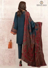 Summer Unstitched 3PCs Embroidered Lawn Dress With Diamond Dupatta RL-277