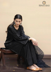 Summer Unstitched 3PC Lawn Embroidered Shirt With Organza Dupatta RL-281