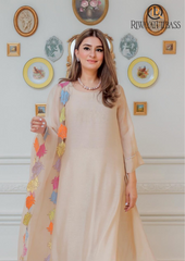 Summer Unstitched 3PCs Embroidered Lawn Dress With Monar Dupatta RL-287