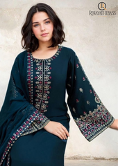 Summer Unstitched 3PCs Embroidered Lawn Dress With Embroidered Chiffon Dupatta RL-288