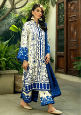 Summer Unstitched 3PCs Digital Printed Lawn Dress With Digital Printed Lawn Dupatta RL-293