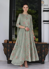 Summer Unstitched 3PCs Embroidered Lawn Dress With Embroidered Chiffon Dupatta RL-297