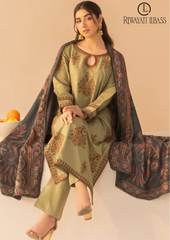 Summer Unstitched 3PCs Lawn Embroidered Dress With Diamond Dupatta RL-300