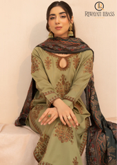 Summer Unstitched 3PCs Lawn Embroidered Dress With Diamond Dupatta RL-300