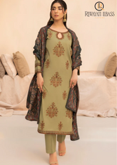 Summer Unstitched 3PCs Lawn Embroidered Dress With Diamond Dupatta RL-300