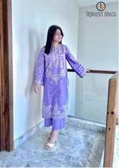 Summer Unstitched 2PCs Lawn Embroidered Dress RL-301