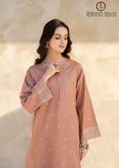 Summer Unstitched 2PCs Lawn Embroidered Dress RL-303