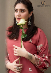 Summer Unstitched 2PCs Lawn Embroidered Dress RL-304