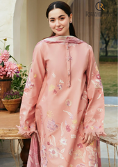 Summer Unstitched 3PCs Lawn Embroidered Dress With Diamond Dupatta RL-305