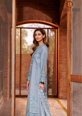 Summer Unstitched 3PCs Lawn Embroidered Dress With Diamond Dupatta RL-306