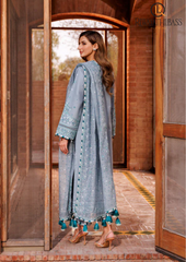Summer Unstitched 3PCs Lawn Embroidered Dress With Diamond Dupatta RL-306
