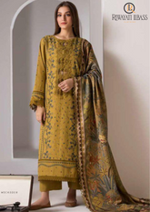 Summer Unstitched 3PCs Embroidered Lawn Dress With Diamond Dupatta RL-309