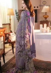 Summer Unstitched 3PCs Heavy Embroidered Lawn Dress With Digital Printed Chiffon Dupatta RL-314