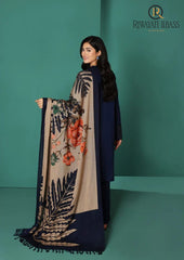 Winter Unstitched 3PCs Embroidered Dhanak Dress With Digital Printed Karandi Shawl RL-610