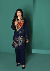 Winter Unstitched 3PCs Embroidered Dhanak Dress With Digital Printed Karandi Shawl RL-610