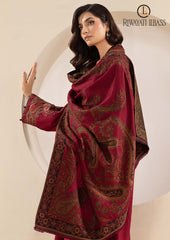 Winter Unstitched 3PCs Embroidered Dhanak Dress With Digital Printed Karandi Shawl RL-611