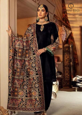 Winter Unstitched 3PCs Embroidered Dress With Karandi Shawl RL-566