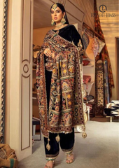 Winter Unstitched 3PCs Embroidered Dress With Karandi Shawl RL-566